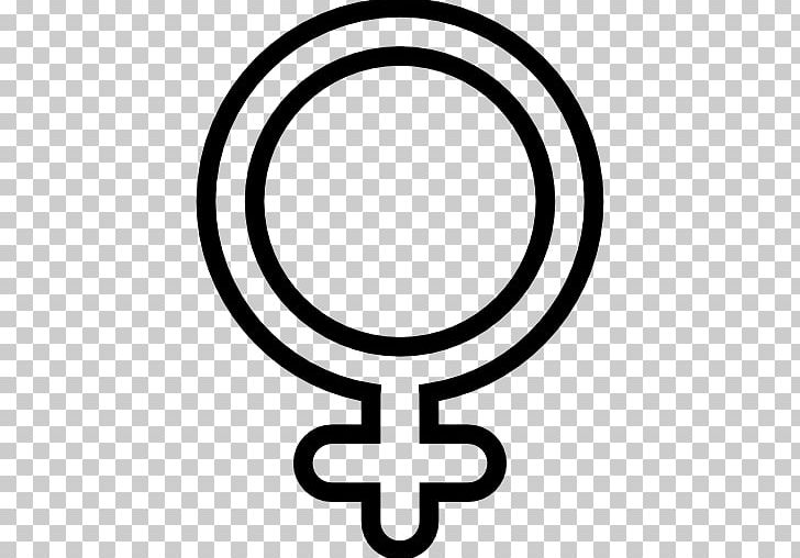 Gender Symbol Female Woman PNG, Clipart, Area, Black And White, Body Jewelry, Circle, Computer Icons Free PNG Download