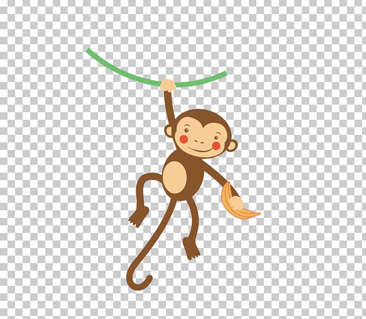 Cute Monkey Cartoon Drawing