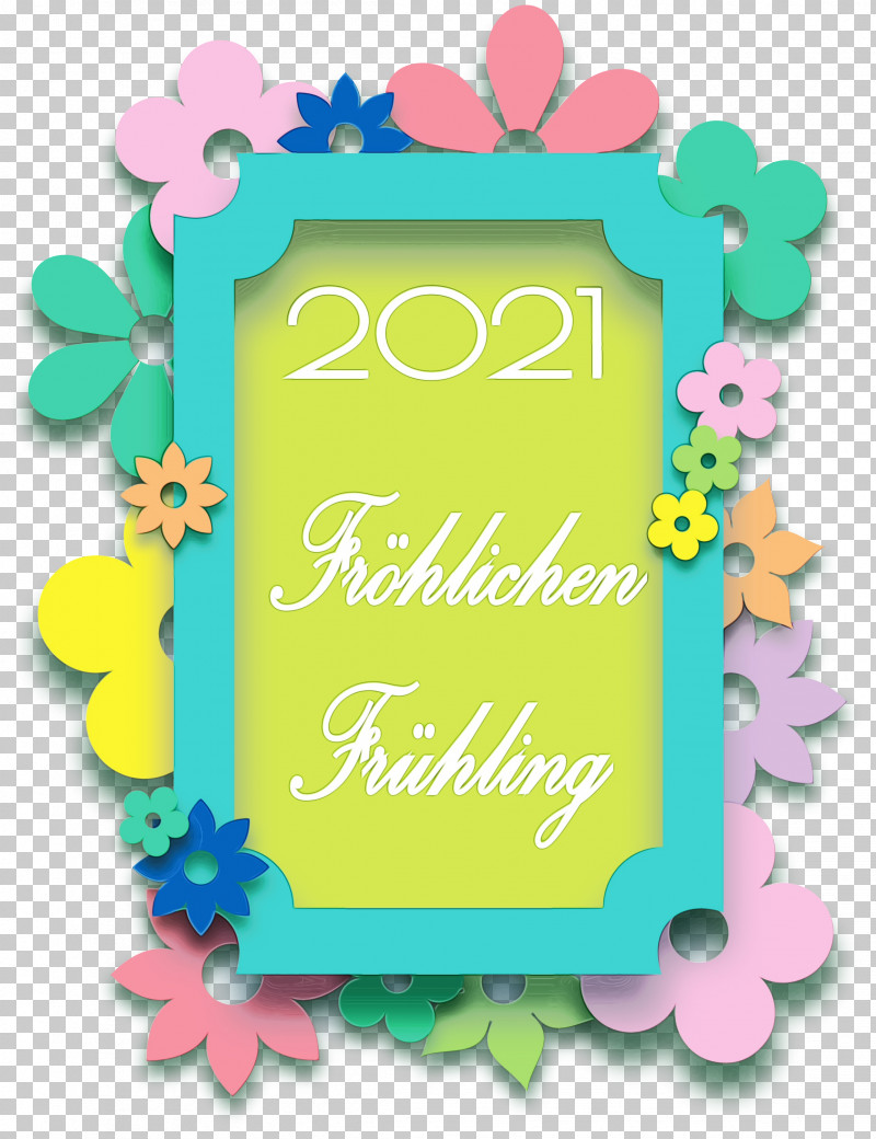 Picture Frame PNG, Clipart, 2021 Spring Frame, Area, Floral Design, Green, Happy Spring Free PNG Download