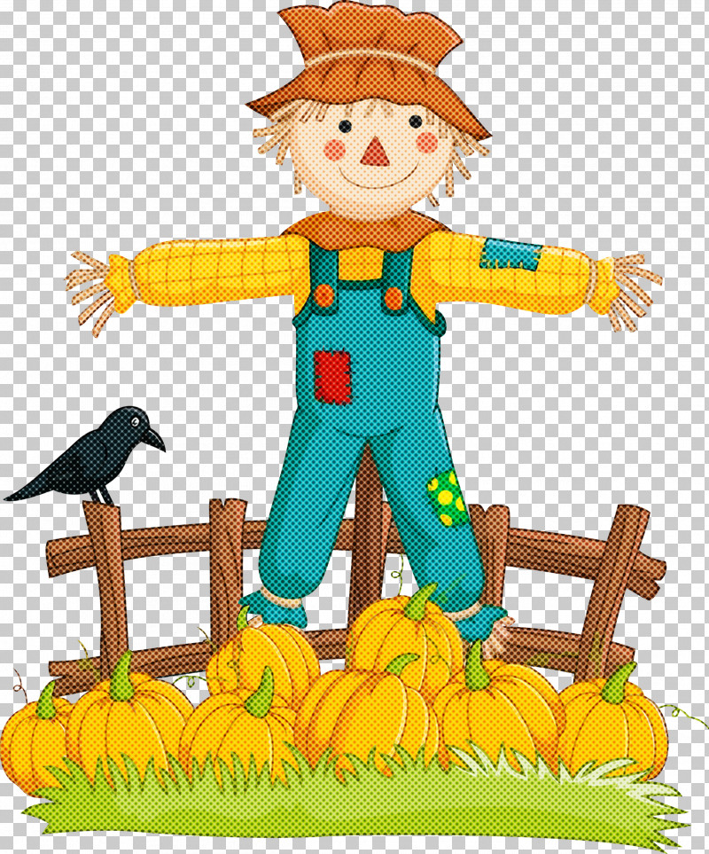 Scarecrow Pumpkin Autumn PNG, Clipart, Autumn, Cartoon, Pumpkin, Scarecrow, Thanksgiving Free PNG Download