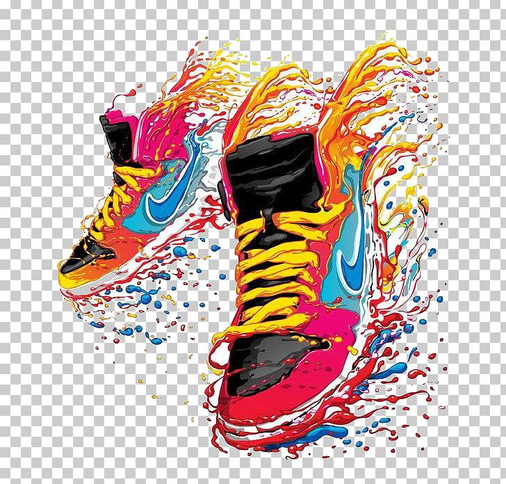 T-shirt Nike Sneakers PNG, Clipart, Behance, Cartoon, Clothing, Color, Designer Free PNG Download