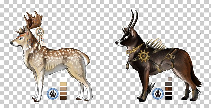 Reindeer Growling Dog Tiger PNG, Clipart, Animal, Antelope, Antler, Canidae, Cartoon Free PNG Download