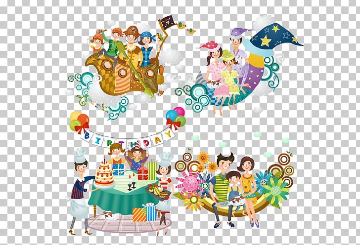 Cartoon Family Only Child Illustration PNG, Clipart, Area, Art, Artwork, Bed, Child Free PNG Download