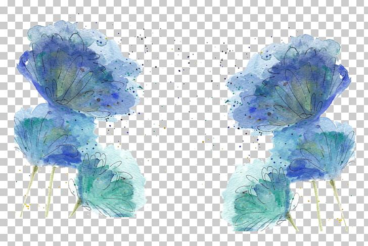 Watercolor Painting Blue PNG, Clipart, Blue, Coreldraw, Decorated, Decoration, Dwg Free PNG Download