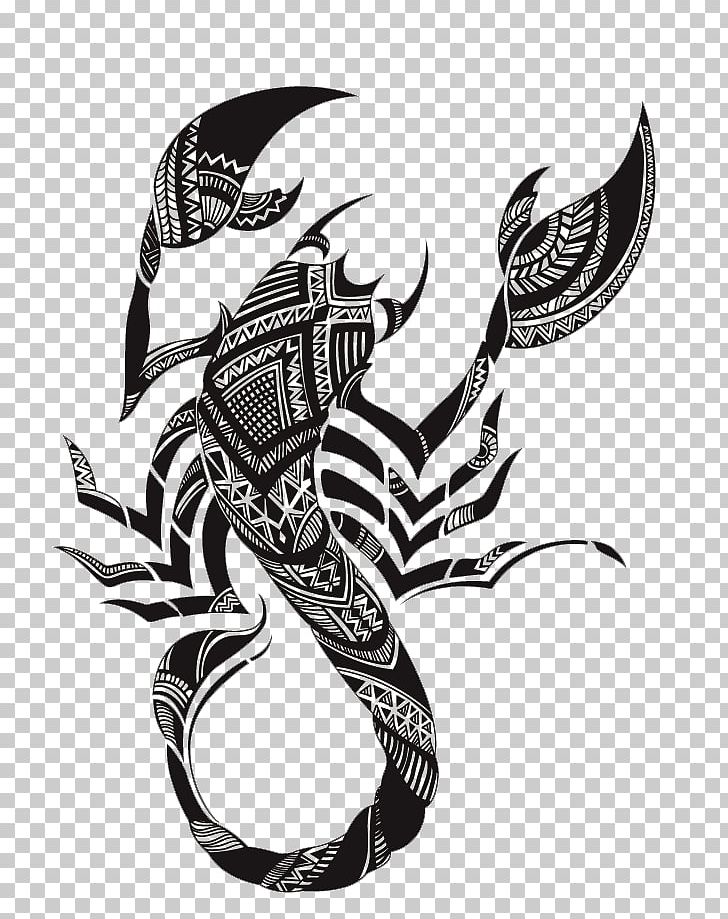 Scorpion Tattoo PNG, Clipart, Art, Astrological Sign, Black And White, Color Tattoo, Design Free PNG Download