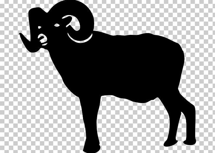 Sheep Silhouette PNG, Clipart, Bighorn Sheep, Black, Black And White, Bull, Cattle Like Mammal Free PNG Download