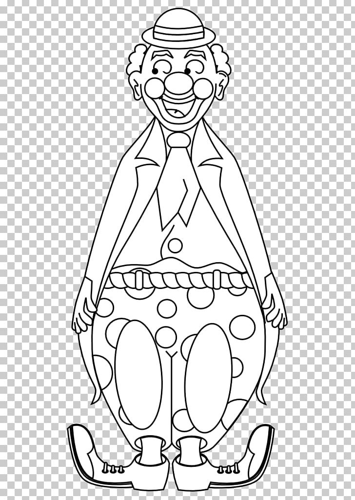 Black And White Line Art Visual Arts Drawing Clown PNG, Clipart, Angle, Arm, Arts, Black, Black And White Free PNG Download
