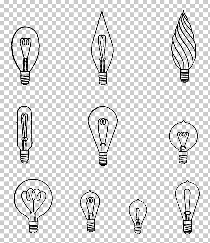 Incandescent Light Bulb Lamp Lighting Incandescence PNG, Clipart, Angle, Art, Black And White, Color, Creative Market Free PNG Download