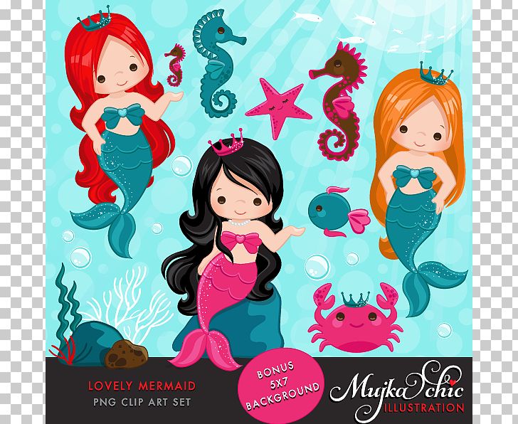 Mermaid Under The Sea PNG, Clipart, Ariel, Art, Cartoon, Clipart, Design  Free PNG Download