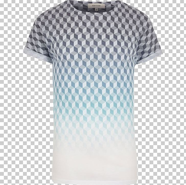 Printed T-shirt Clothing Sleeve PNG, Clipart, Active Shirt, Blue, Clothing, Crew Neck, Geometric Free PNG Download