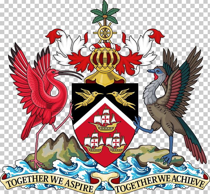 Coat Of Arms Of Trinidad And Tobago Coat Of Arms Of Trinidad And Tobago Scarlet Ibis PNG, Clipart, Coat Of Arms, Compartment, Crest, Flag, Flag Of Trinidad And Tobago Free PNG Download