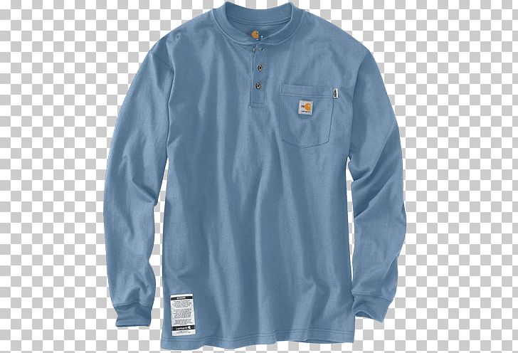 Long-sleeved T-shirt Henley Shirt Long-sleeved T-shirt PNG, Clipart, Active Shirt, Blue, Boot, Button, Carhartt Free PNG Download