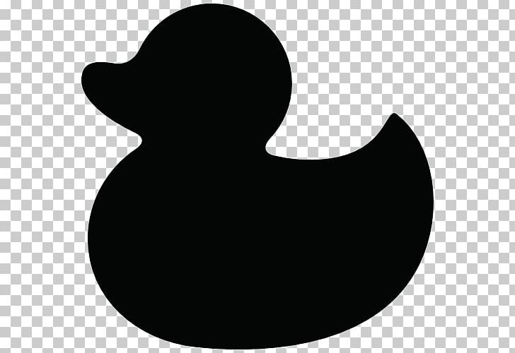 Rubber Duck Silhouette PNG, Clipart, Animals, Beak, Bird, Black, Black And White Free PNG Download