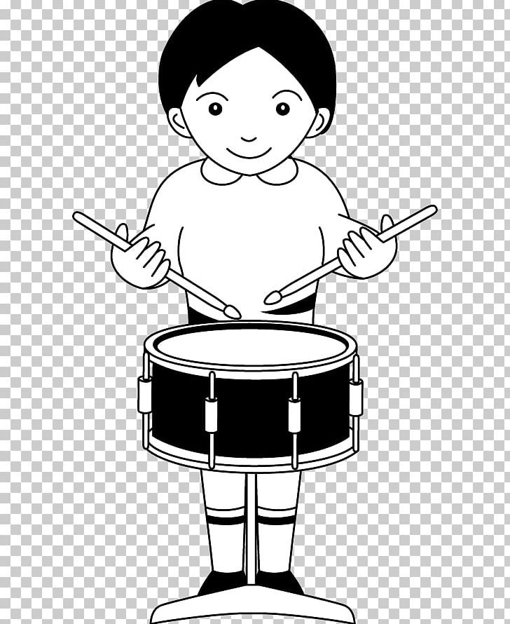 Drum Human Behavior Cartoon Illustration PNG, Clipart, Arm, Artwork, Behavior, Black And White, Boy Free PNG Download