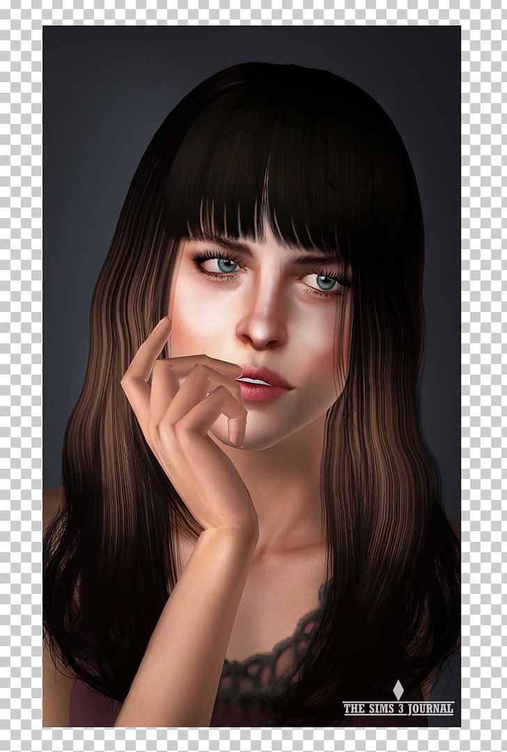 The Sims 3 Dakota Johnson The Sims 4 The Sims 2 Anastasia Steele PNG, Clipart, Art, Art Museum, Bangs, Beauty, Black Hair Free PNG Download