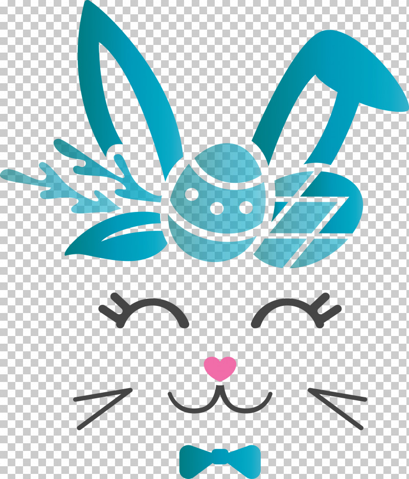 Easter Bunny Easter Day Cute Rabbit PNG, Clipart, Cute Rabbit, Easter Bunny, Easter Day, Teal, Turquoise Free PNG Download