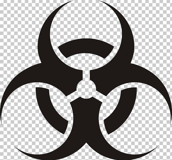 Biological Hazard Hazard Symbol PNG, Clipart, Artwork, Biological Hazard, Biology, Biosafety Level, Black And White Free PNG Download
