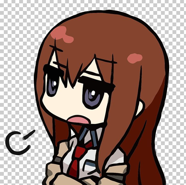 Steins;Gate 0 Kurisu Makise Video Game Sticker PNG, Clipart, Anime, Cartoon, Facial Expression, Fiction, Fictional Character Free PNG Download