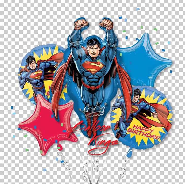 Superman Mylar Balloon Birthday Helium PNG, Clipart, Action Figure, Action Toy Figures, Balloon, Balloon Kings, Birthday Free PNG Download