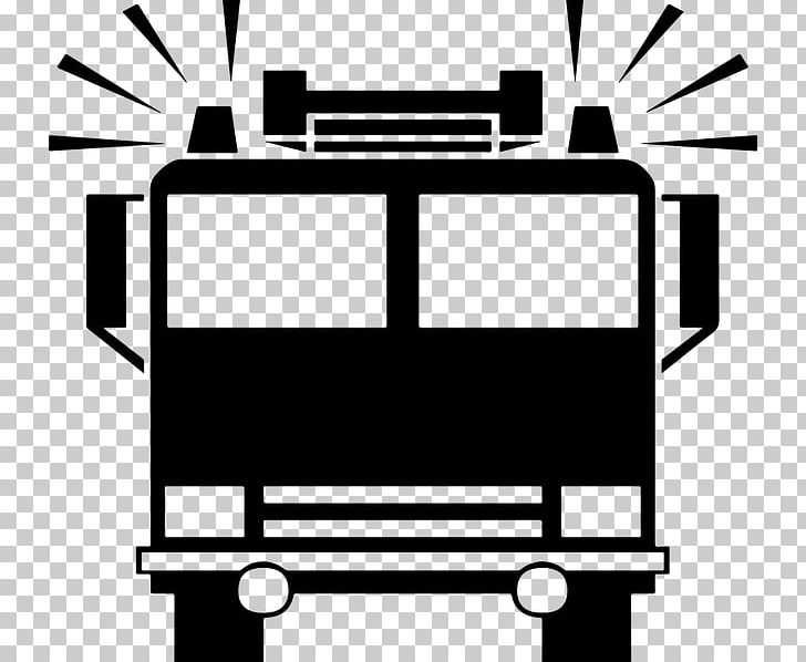 Fire Engine Firefighter Siren Computer Icons PNG, Clipart, Ambulance, Angle, Black, Black And White, Brand Free PNG Download