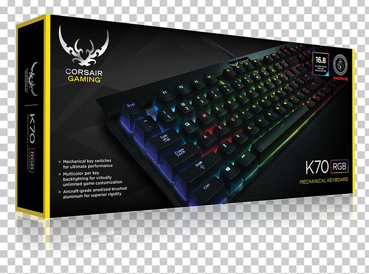 Computer Keyboard Corsair Gaming K95 Corsair Gaming K70 RGB Mechanical English PNG, Clipart, Brand, Computer Component, Computer Keyboard, Corsair, Corsair Gaming K65 Free PNG Download