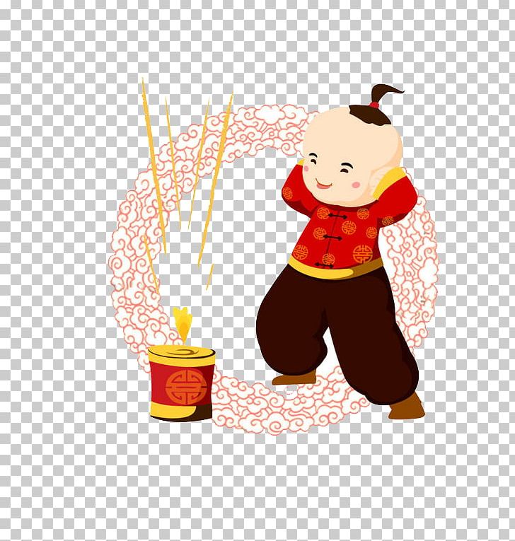 Firecracker Chinese New Year Reunion Dinner Festival PNG, Clipart, Boy, Cartoon, Child, Chinese, Chinese Free PNG Download