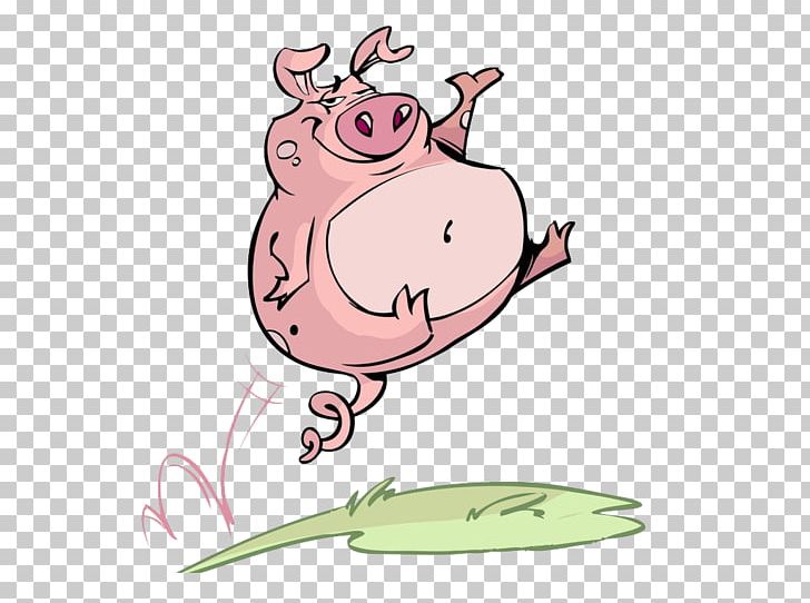 Domestic Pig Jumping Pig Pig Dash Chinese Zodiac PNG, Clipart, Animals, Cartoon, Dog, Fictional Character, Free Free PNG Download