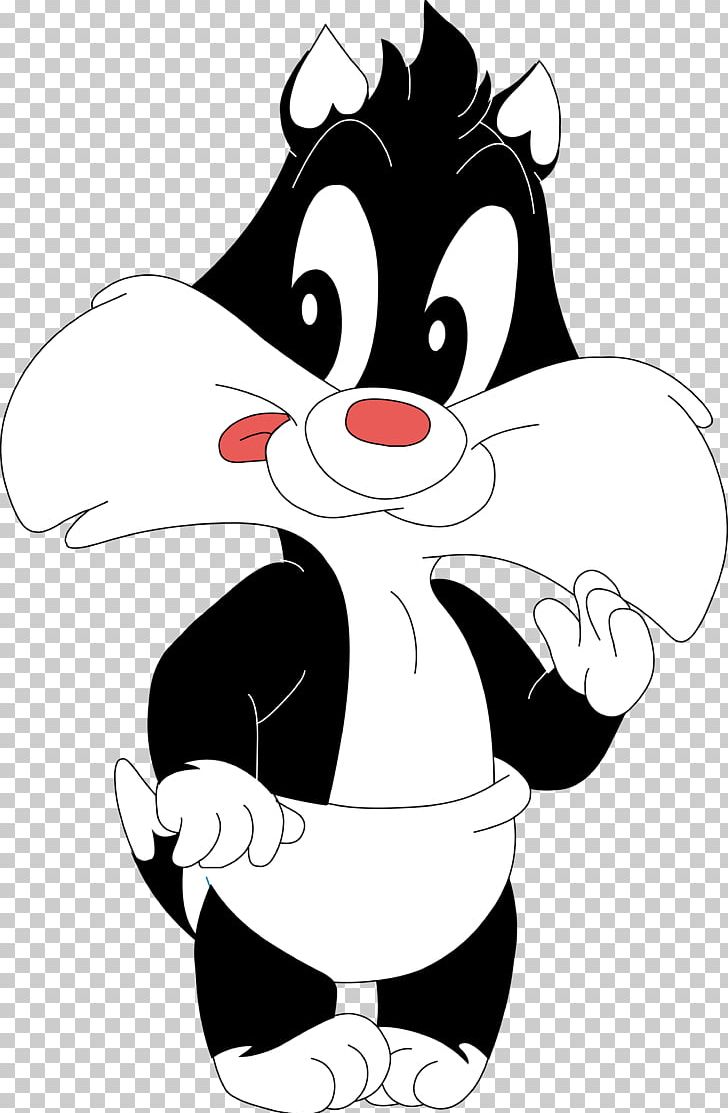 Sylvester Tweety Bugs Bunny Tasmanian Devil Daffy Duck PNG, Clipart, Art, Bird, Black, Carnivoran, Cartoon Free PNG Download