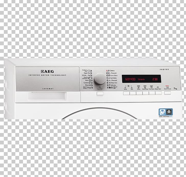 AEG Washing Machines Home Appliance Electronics Sound PNG, Clipart, Aeg, Amplifier, Audio, Audio Receiver, Av Receiver Free PNG Download