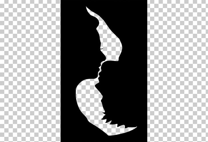 Kiss Silhouette PNG, Clipart, Black, Black And White, Couple, Drawing, Finger Free PNG Download
