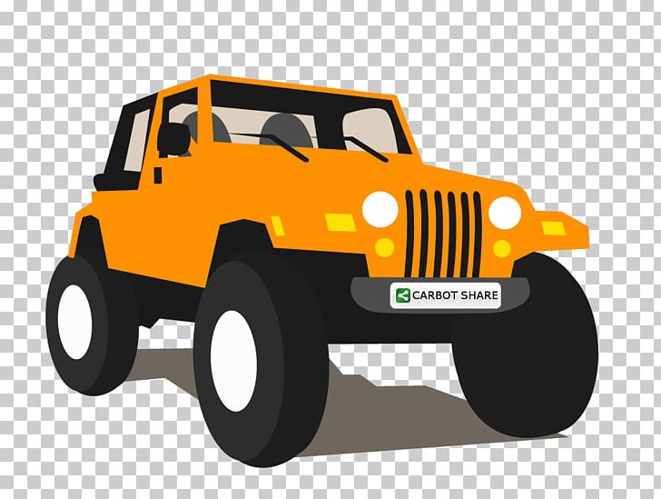 jeep wrangler cartoon icon