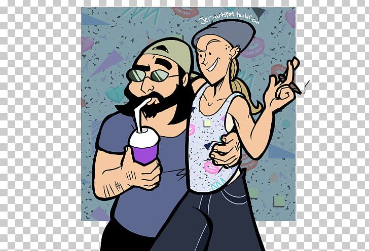 Jay And Silent Bob View Askewniverse YouTube Clerks PNG, Clipart, Arm, Art, Cartoon, Character, Clerks Free PNG Download