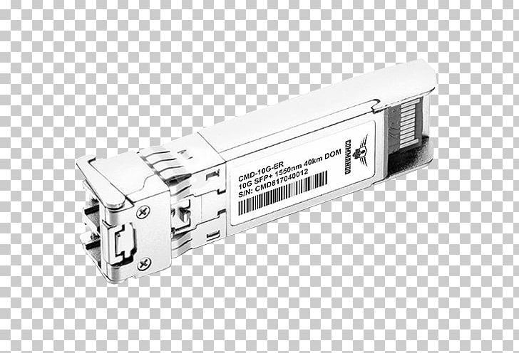 Small Form-factor Pluggable Transceiver 10 Gigabit Ethernet Optical Fiber QSFP PNG, Clipart, 10 Gigabit Ethernet, Angle, Computer Network, Form, Hardware Free PNG Download