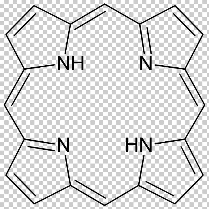 Tetraphenylporphyrin Porphine Heterocyclic Compound PNG, Clipart, Angle, Biology, Black, Black And White, Chemistry Free PNG Download