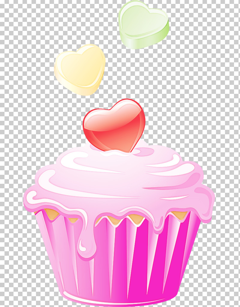 Baking Cup Pink Cupcake Heart Icing PNG, Clipart, Baked Goods, Baking, Baking Cup, Buttercream, Cake Free PNG Download