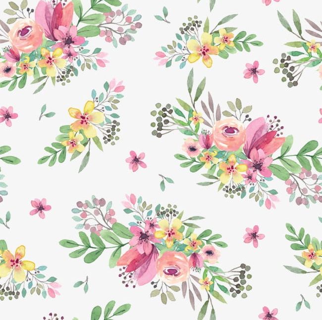 Colorful Hand-painted Flowers Pattern PNG, Clipart, Colorful, Colorful Clipart, Flowers, Flowers Clipart, Hand Free PNG Download