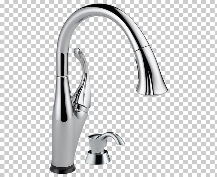 Faucet Handles & Controls Delta 9192 Addison Single Handle Pull-Down Kitchen Faucet Sink PNG, Clipart, Angle, Bathtub Accessory, Handle, Hardware, Kettle Free PNG Download