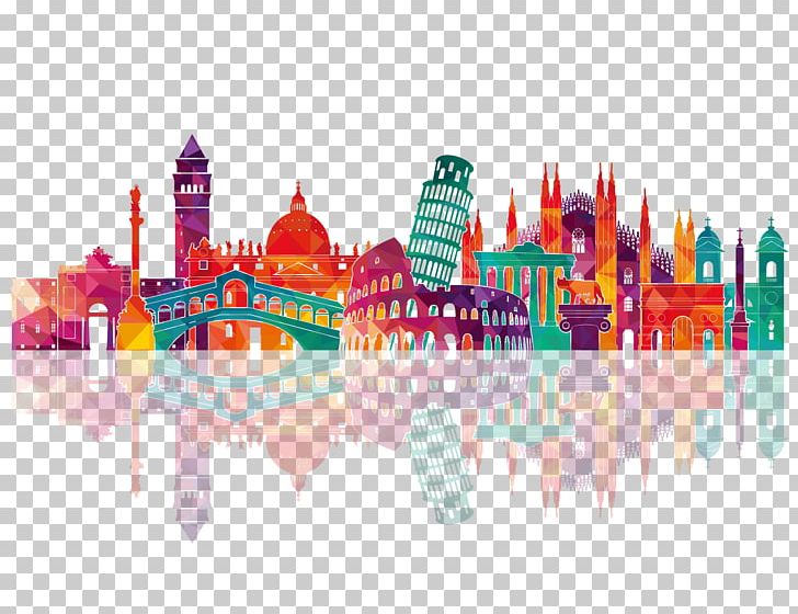 Italy Skyline Drawing PNG, Clipart, Art, Bright, City, City Silhouette, Color Free PNG Download