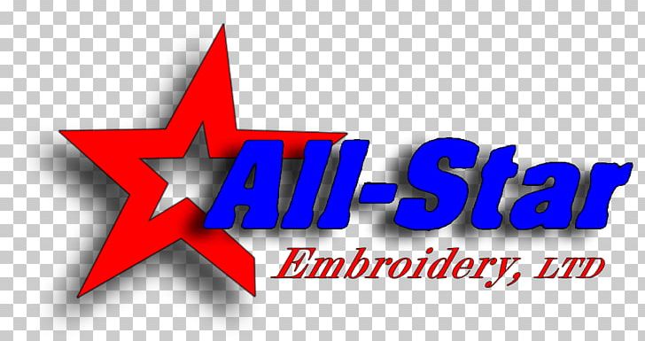 Logo All Star Embroidery Brand Product PNG, Clipart, All Star, Blue, Brand, Clothing, Embroidery Free PNG Download