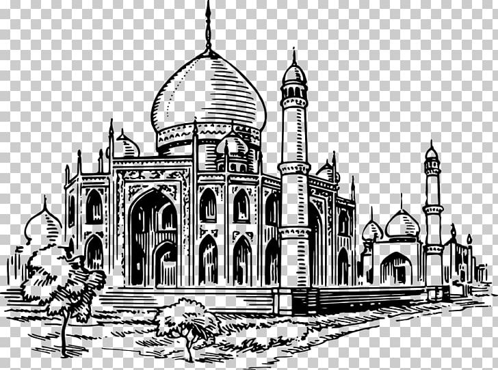 Badshahi Mosque Sultan Ahmed Mosque Umayyad Mosque Sultan Salahuddin Abdul Aziz Mosque PNG, Clipart, Arch, Architecture, Basilica, Black And White, Building Free PNG Download