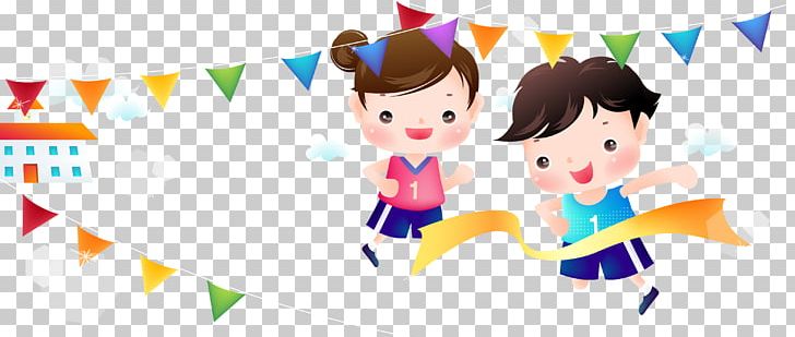 Schoolyard Sports Day Cartoon Illustration PNG, Clipart, Art, Balloon Cartoon, Boy Cartoon, Cartoon Character, Cartoon Couple Free PNG Download