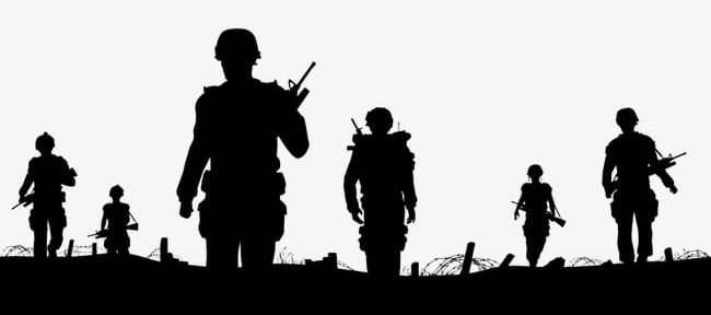 soldiers silhouette png