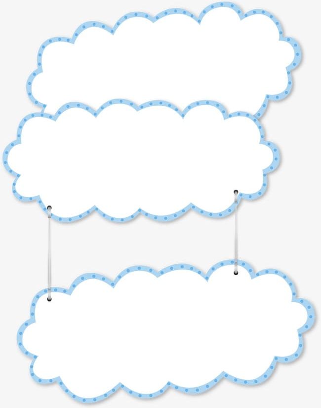 Blue Border Cartoon Clouds PNG, Clipart, Blue Clipart, Border Clipart, Cartoon, Cartoon Clipart, Clouds Free PNG Download