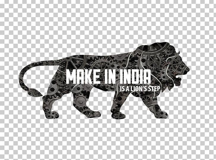 Make In India Government Of India Business Swachh Bharat Abhiyan PNG, Clipart, Animal Figure, Big Cats, Black And White, Carnivoran, Cat Like Mammal Free PNG Download