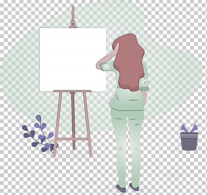 Girl Art PNG, Clipart, Art, Cartoon, Easel, Furniture, Girl Free PNG Download