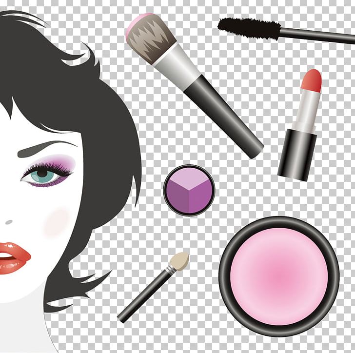 Cosmetics Face Make-up Artist Illustration PNG, Clipart, Brush, Cartoon, Cheek, Drawing, Eye Free PNG Download