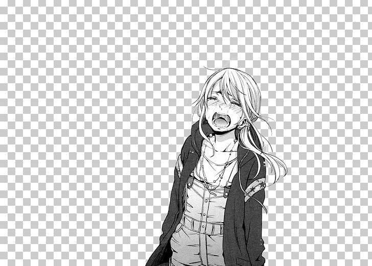 Anime Crying Manga Female PNG, Clipart, Anime, Anime Convention, Artwork,  Black And White, Black Hair Free