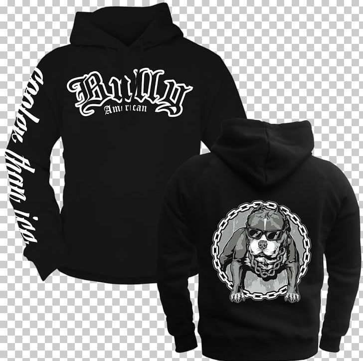 Hoodie T-shirt American Bully American Pit Bull Terrier PNG, Clipart, American Bully, American Pit Bull Terrier, American Staffordshire Terrier, Black, Bluza Free PNG Download