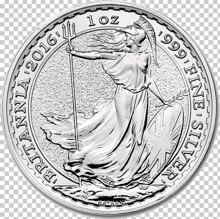 Royal Mint Britannia Silver Bullion Coin Silver Coin PNG, Clipart, Australian Silver Kangaroo, Black And White, Britannia, Britannia Silver, Bullion Free PNG Download