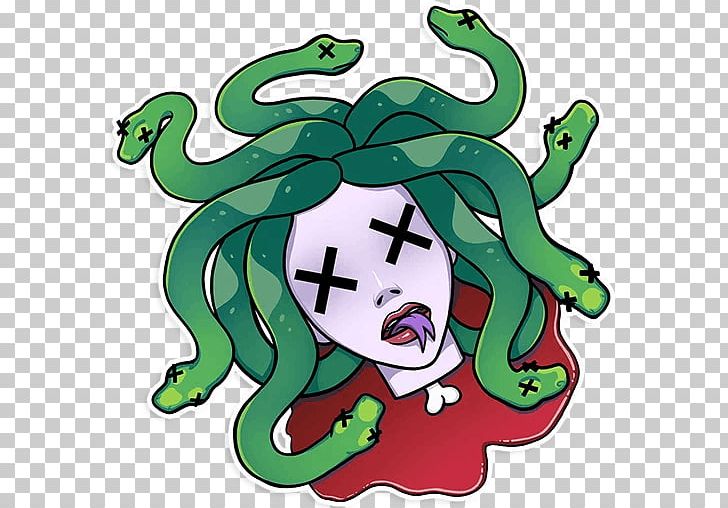 Medusa Jellyfish Gorgon Sticker Telegram PNG, Clipart, Amphibian, Area, Art, Artwork, Character Free PNG Download